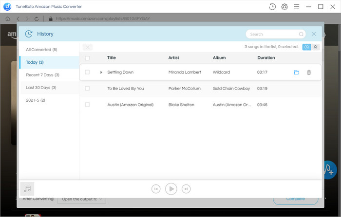 view conversion history