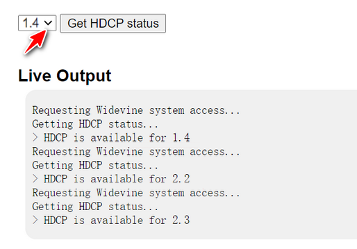 hdcp support