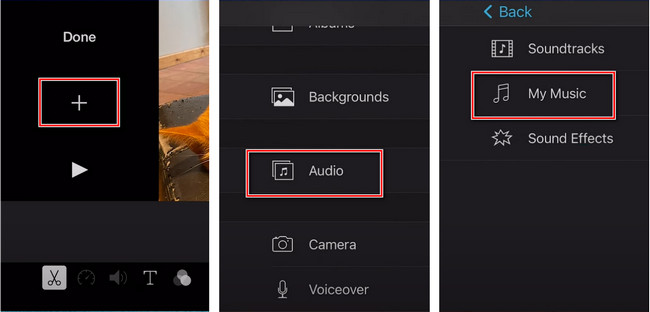 import amazon music to imovie on iphone