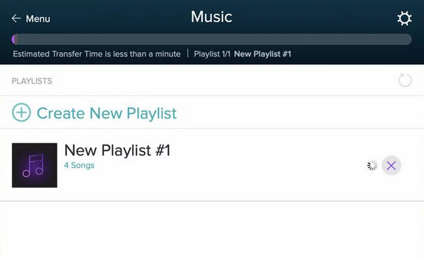 create amazon playlist on fitbit