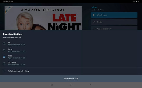 How to download an  Prime video and play it offline to my