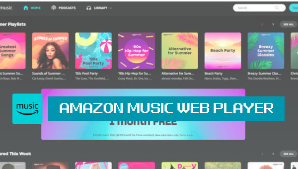 Brief Guide to Amazon Music Web Player