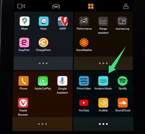 amazon music app on car